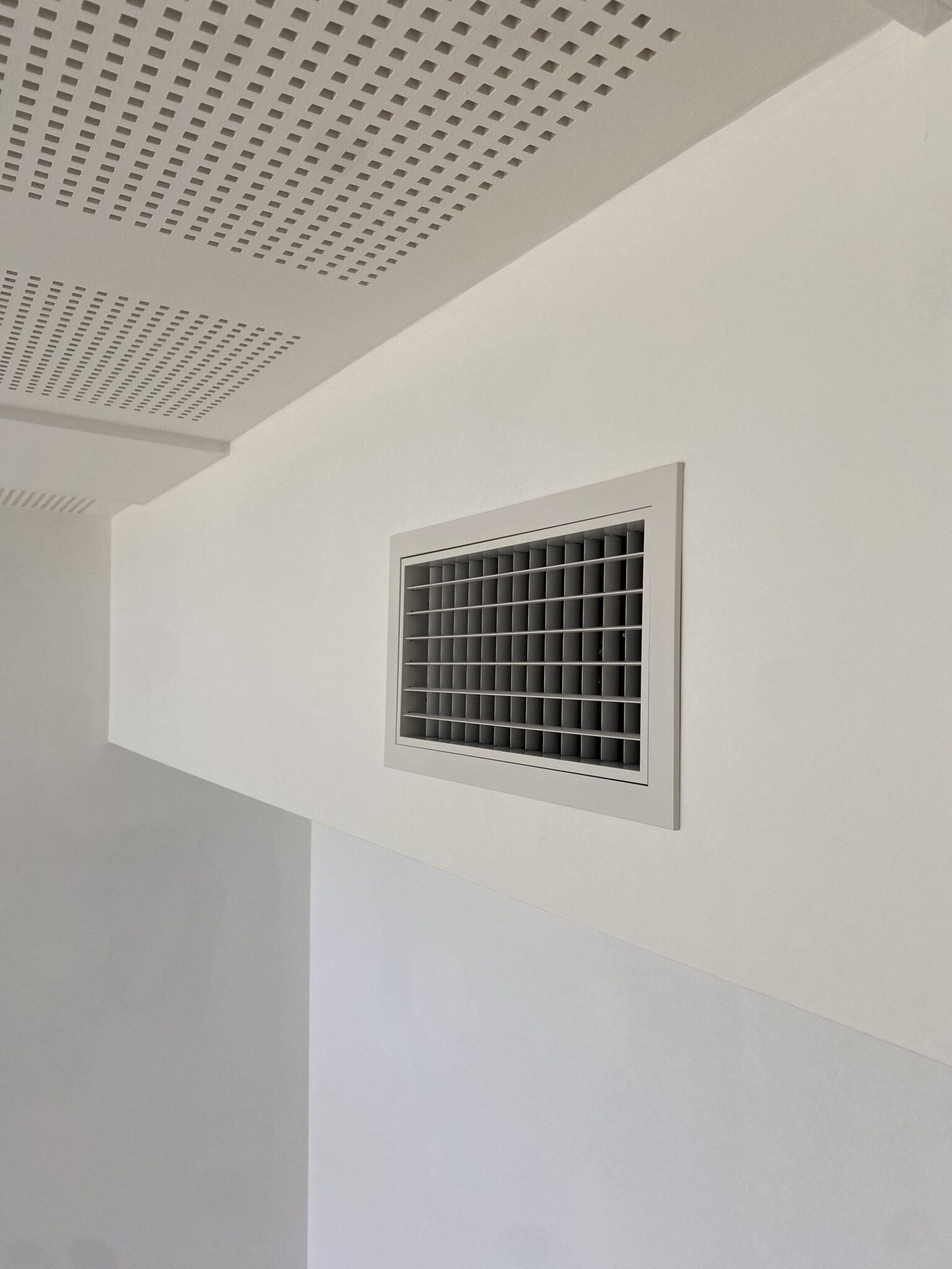 Commercial AC installation vent